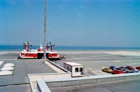 Hoverlloyd craft The Prince of Wales loading at Calais